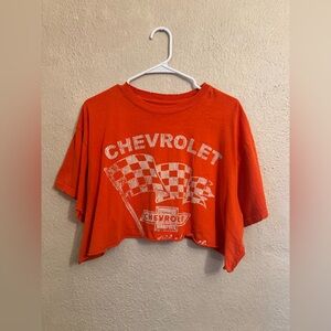 Chevrolet Women's Orange Crop Top